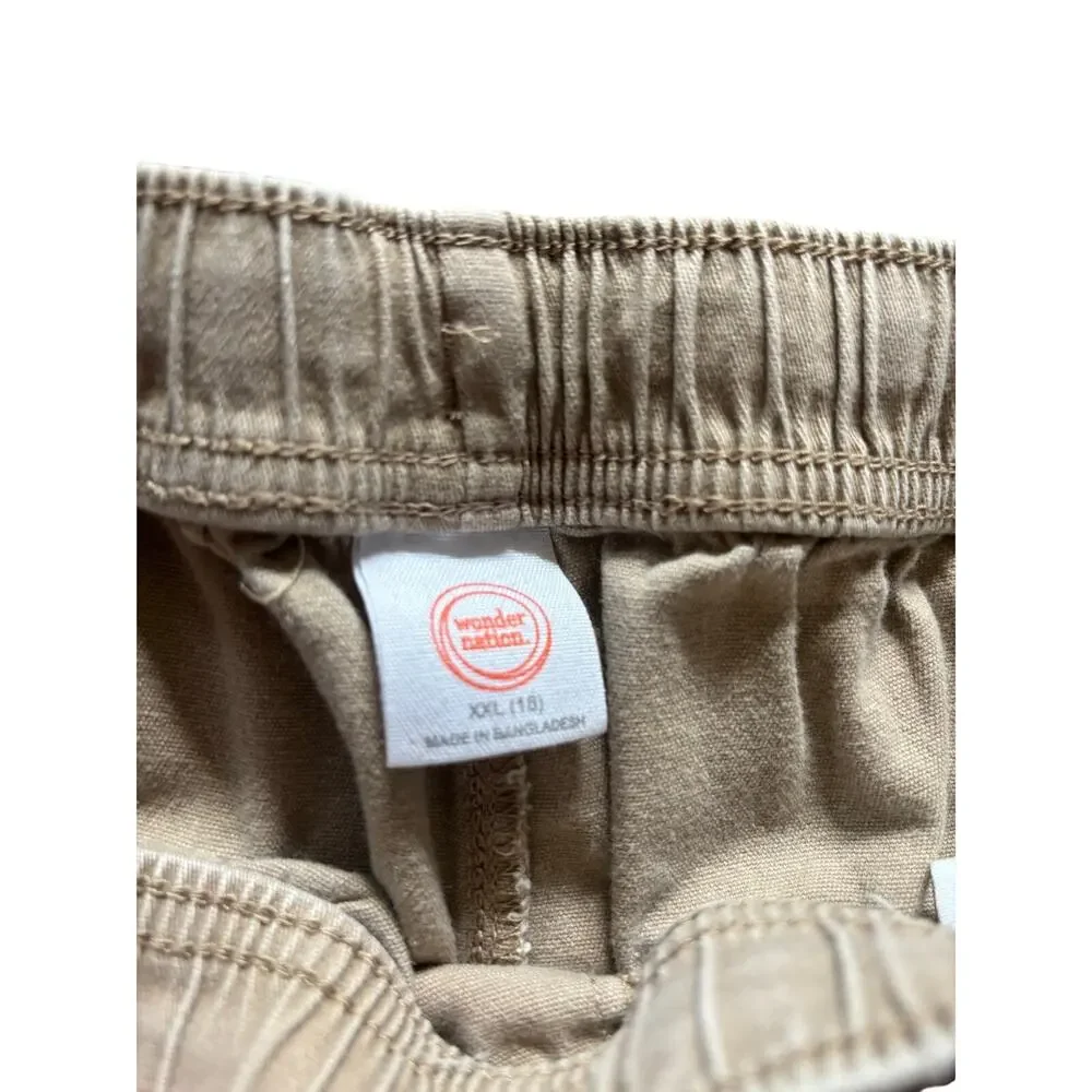 Wonder Nation Khaki Pants Size Youth XXL (18) Elastic Waist